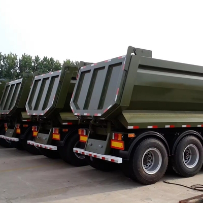 25cbm 32cbm U-shaped Rear End Tipper Dumper Dump Semi Truck Trailer Tire 12r22.5 Flatbed