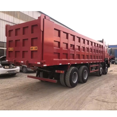 HOWO 8X4 375 Tipper 500HP Tipper Usato camion di scarico con sospensione pneumatica