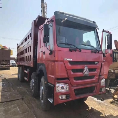 Sinotruck 6*4 371HP White Used Dump Truck con sospensione anteriore del sedile