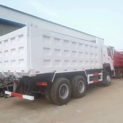 HOWO idraulico 6*4 camion a gomma Ghana 30cbm camion a gomma 10 ruote dimensioni camion a gomma