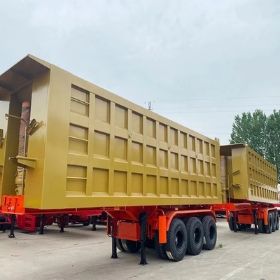 Necessità del cliente Dump Truck a tre assi di acciaio con cilindro idraulico