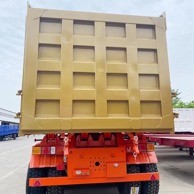 Necessità del cliente Dump Truck a tre assi di acciaio con cilindro idraulico