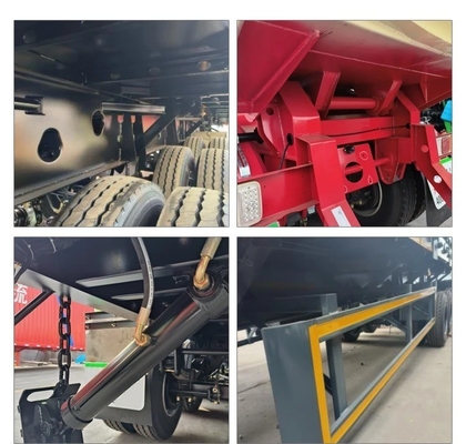 2/3/4 asse Custom Dump Truck Trailer 40-100 tonnellate per e 1 anno Servizio post-vendita
