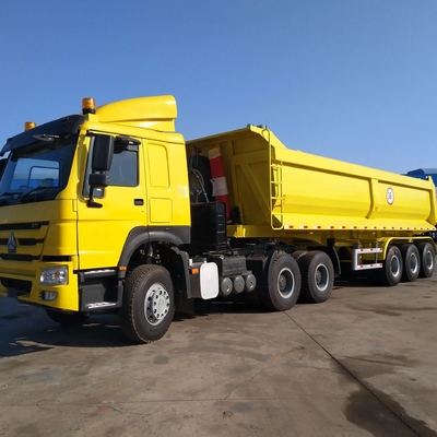 Camion-remorco a 3 assi con capacità di 40-150 tonnellate in base alle esigenze del cliente