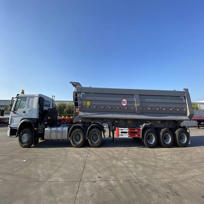 Camion-remorco a 3 assi con capacità di 40-150 tonnellate in base alle esigenze del cliente