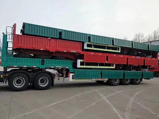 Prodotto in 3 assi semi-remolchi a parete laterale auto-dumping con servizio post-vendita di 1 anno