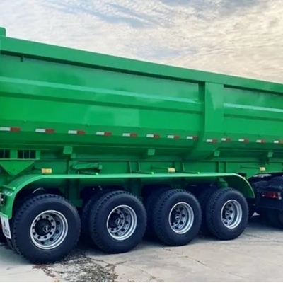 Camion rimorchio cilindro idraulico a forma di U di fondo laterale scarico a ribaltamento camion a ribaltamento per l'estrazione di minerale di sabbia rocciosa