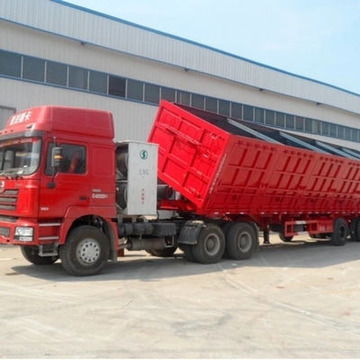 2/3/4 Assi 40/60/80/100 tonnellate idraulica a ribaltamento posteriore Semi rimorchio con 1