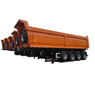 2/3/4 Assi 40/60/80/100 tonnellate idraulica a ribaltamento posteriore Semi rimorchio con 1