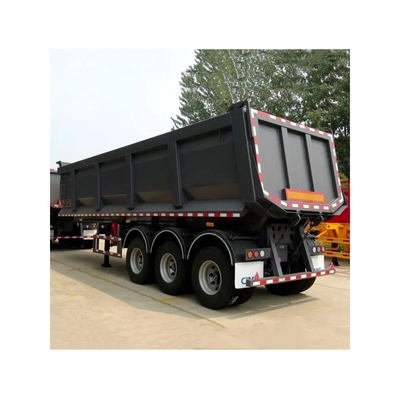 Tri Asse Retro Tipper Dump Tipping Semi Truck End Dump Semi Trailer con 8.12.16 pneumatici