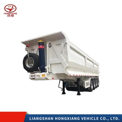 Semi-rilegatore di tipo furgone 35cbm 60 tonnellate rimorchio posteriore di camion da scarico per il trasporto di massa