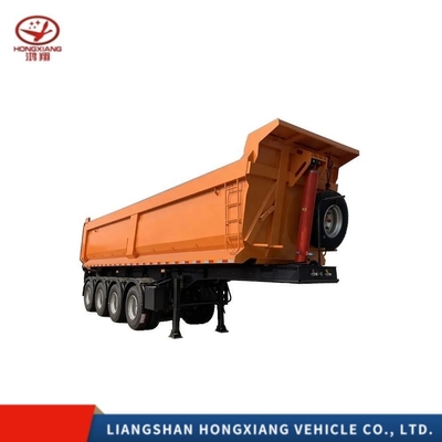 Semi-rilegatore di tipo furgone 35cbm 60 tonnellate rimorchio posteriore di camion da scarico per il trasporto di massa
