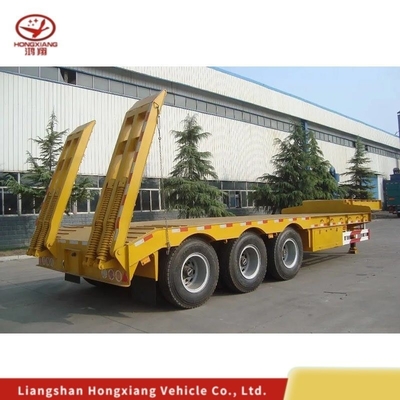 Camion a carico basso da 60-80 t semirimorchio a letto basso con sistema di sospensione a braccio crociato