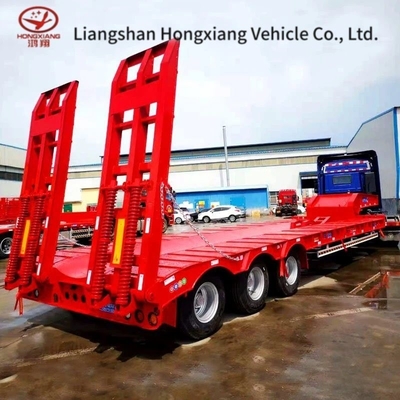 3 assi 80t Lowbed Low Flatbed Loader Drop Deck Trailer con servizio clienti di consulenza