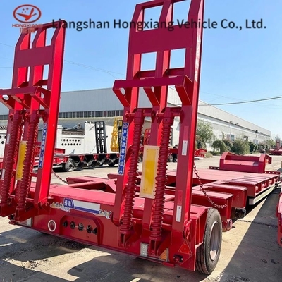 3 assi 80t Lowbed Low Flatbed Loader Drop Deck Trailer con servizio clienti di consulenza