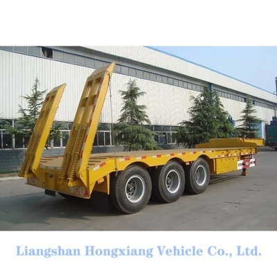 Consulta il servizio clienti Good Heavy Duty 3 Axles 50 Ton Low Bed Semi-trailer Trasporto
