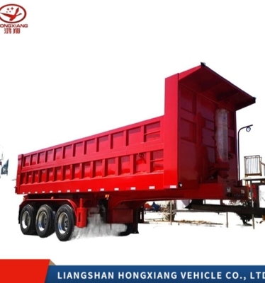 Autodumping di 80 tonnellate EHL9400Z 3 assi semi-rimorchio a rimbalzo posteriore
