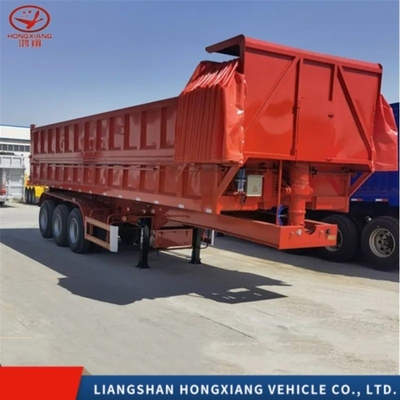 3 assi auto-dumping trasporto rollover tipo semi-acciaio ISO rimorchi per auto-dumping