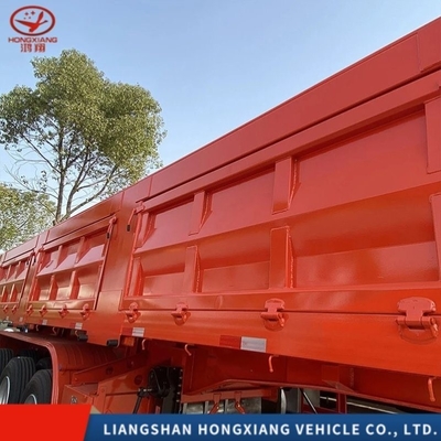 3 assi auto-dumping trasporto rollover tipo semi-acciaio ISO rimorchi per auto-dumping