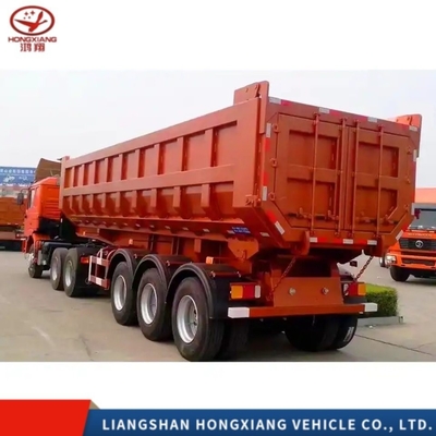 3 assi auto-dumping trasporto rollover tipo semi-acciaio ISO rimorchi per auto-dumping