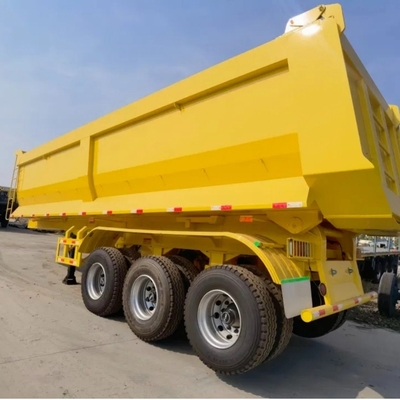 U-Turn Back 50t 60t 4 Assi Aluminico laterale da lavoro pesante 30 50 60 tonnellate Semi camion idraulico Dnd Dump trailer