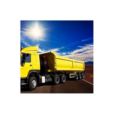 45T/60T/80T Dump Semi-Trailer personalizzato con 3/4 assi di sicurezza e sospensione pneumatica