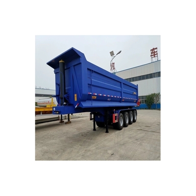 45T/60T/80T Dump Semi-Trailer personalizzato con 3/4 assi di sicurezza e sospensione pneumatica