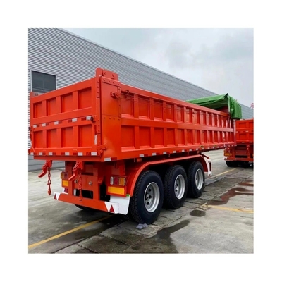 Trailers automatici a gomma di tipo U 50 tonnellate 3 assi Trailers automatici a gomma di 3 assi ABS Sistema di frenatura antiblocco