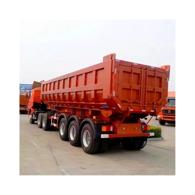 Trailers automatici a gomma di tipo U 50 tonnellate 3 assi Trailers automatici a gomma di 3 assi ABS Sistema di frenatura antiblocco