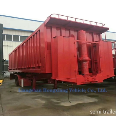 80 tonnellate camion utilitario in acciaio Fu-Wa 20-50 Cbm Heavy Duty 3-Axle Rear Flip Dump Semi-trailer