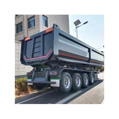Semi rimorchio personalizzabile Ghiaia di ribaltamento utilizzata Tri Asse Semi Bottom Gooseneck Dump Haulers