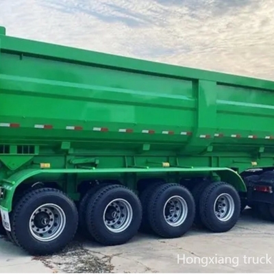 Semi rimorchio personalizzabile Ghiaia di ribaltamento utilizzata Tri Asse Semi Bottom Gooseneck Dump Haulers