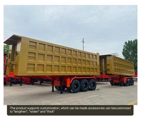 Camion a ribaltamento laterale semirimorchio con 12 pneumatici e sistema idraulico avanzato