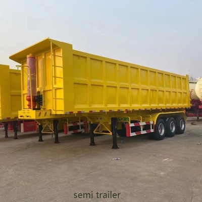 Semi-remorchieri a scarico posteriore auto-dump da 35 cubi per il trasporto di sabbia di carbone in Pakistan