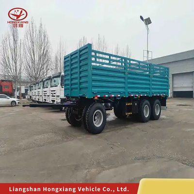 Cargo non auto-dumping da 120 tonnellate con rimorchio con rimorchio a rimorchio posteriore per il trasporto di carichi pesanti