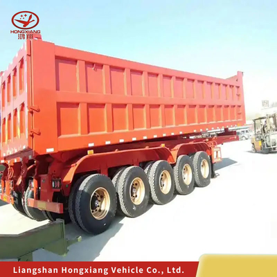 Cargo non auto-dumping da 120 tonnellate con rimorchio con rimorchio a rimorchio posteriore per il trasporto di carichi pesanti