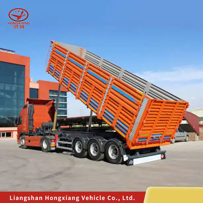Cargo non auto-dumping da 120 tonnellate con rimorchio con rimorchio a rimorchio posteriore per il trasporto di carichi pesanti