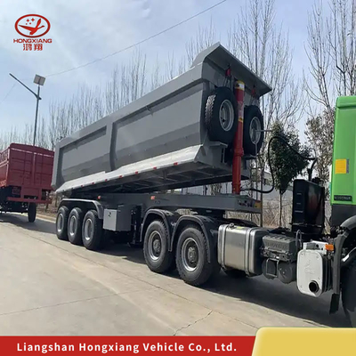 Camion di trasporto merci semirimorchio a letto piatto 13500X3000X1550 mm con design a ala aperta