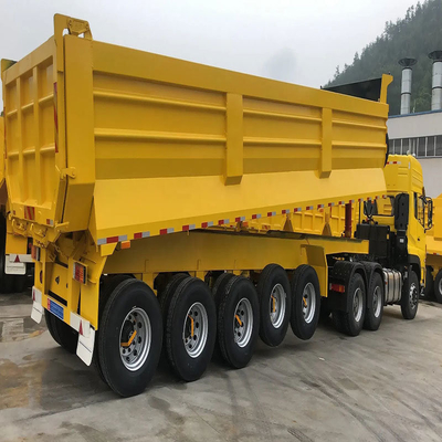 Mafal Meter Cubico in forma di U Dump Trailer Tipper Semi Trailer Truck con battistrada di 2240 mm