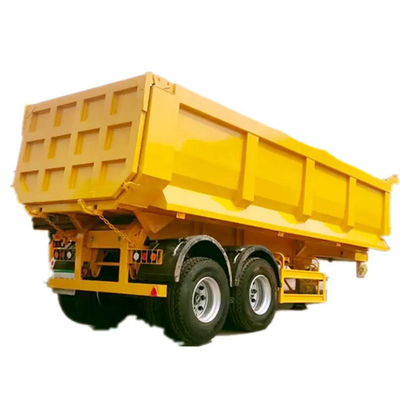 4 assi tipo U End Dump Trailer Tipper Semi Truck Trailer con sospensione a braccio croce