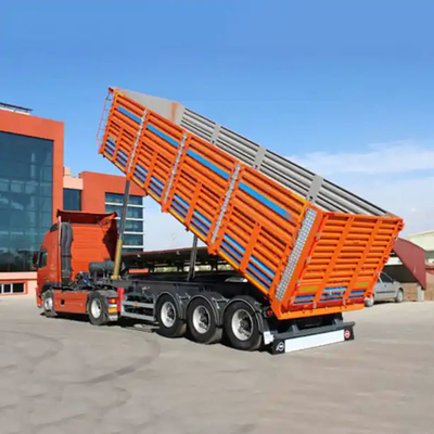 Trailers a sospensione a braccio crociato con due velocità di atterraggio e scarico idraulico