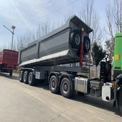 Trailers a sospensione a braccio crociato con due velocità di atterraggio e scarico idraulico