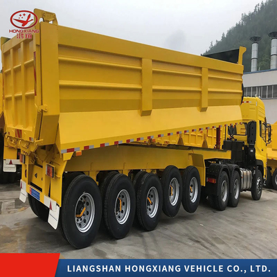Truck Trailer Duty Dump Trailer U-Shaped End Rear Tipper Dumper con personalizzazione