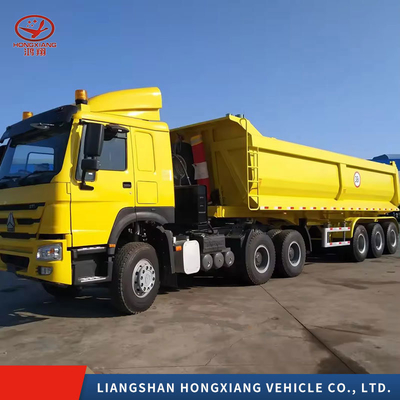 End Dump Trailers Farm Full Type Rear Tipper Truck Flatbed Trailer con personalizzazione
