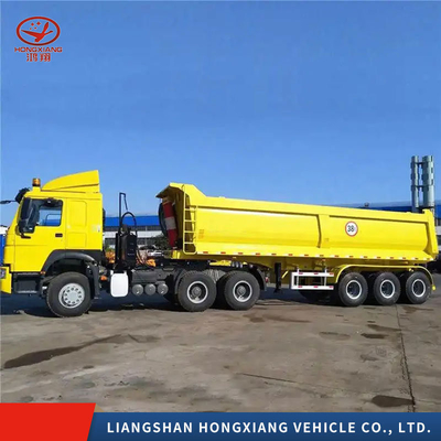 End Dump Trailers Farm Full Type Rear Tipper Truck Flatbed Trailer con personalizzazione