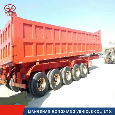2240 mm di battistrada multi-asse tonnellata semi-camion idraulico per facile scarico e ribaltamento