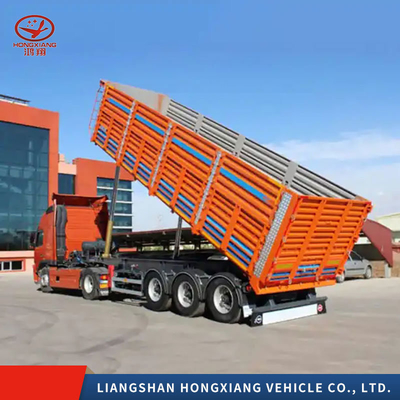 2240 mm di battistrada multi-asse tonnellata semi-camion idraulico per facile scarico e ribaltamento