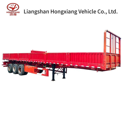 Autodumping Flatbed Rear Dump Tipper Truck Dump Semi-Trailer per un facile scarico