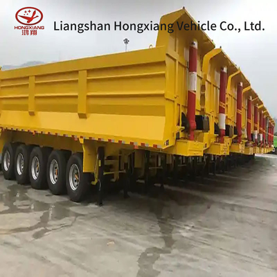 Semi-camion tipping trailer dumper trailer con pneumatico 12r22.5 e 1 anno di servizio post-vendita