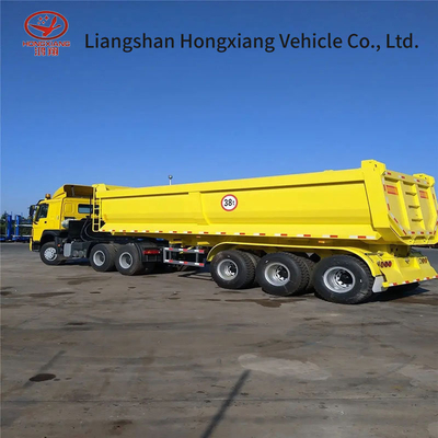 Super-link Side Tipper Trailer Treno di tipo doppio B Semi-trailer per consultazione